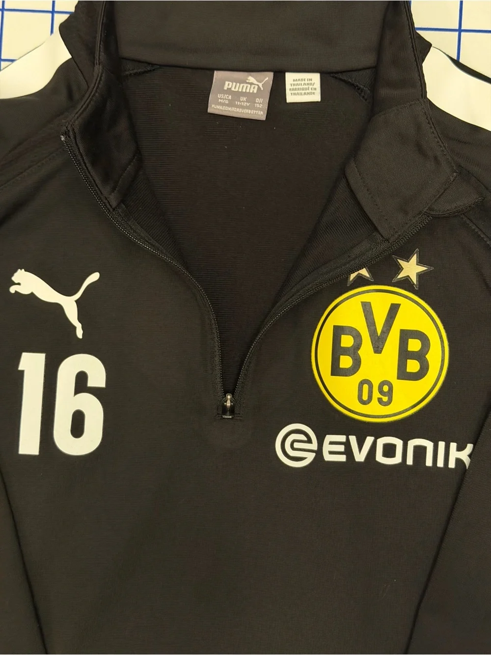 Puma Black and Yellow Borussia Dortmund Training Top